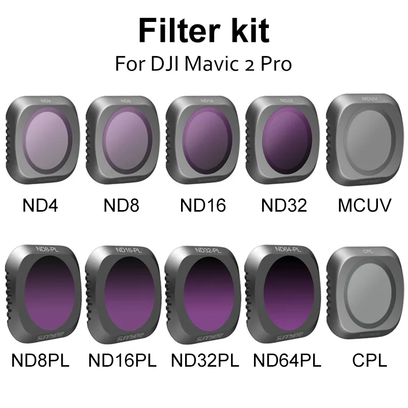 

DJI MAVIC 2 PRO MCUV CPL ND ND4 ND8 ND16 ND32 Camera Lens Filter kit Set For Mavic 2 Drone Gimbal Camera Accessories