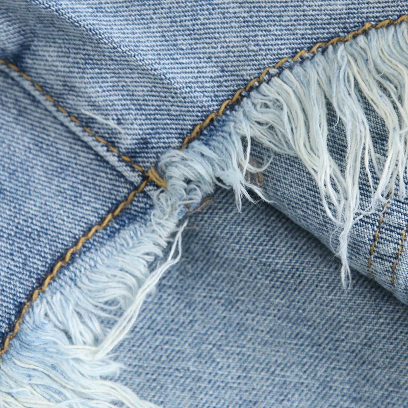 Женские винтажные короткие джинсы широкие брюки с кисточками по краю 2019 | Женская