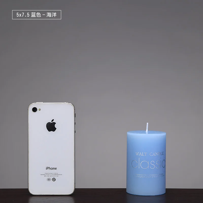 5x7.5cm ocean Декоративные Свечи свадебные Буги шофи-плат Velas Ароматизированная восковая свеча изготовление день рождения пеньковые свечи воск JKK091 - Цвет: 5x7.5cm ocean
