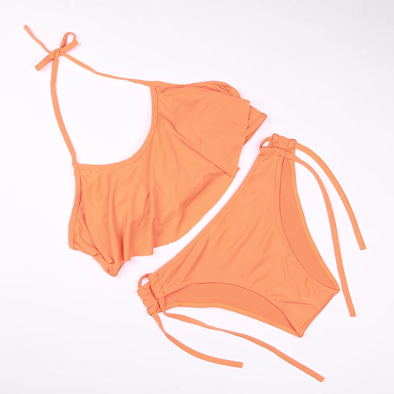 Хит 2018 комплект бикини низкая талия пляжная одежда Цветной купальник для женщин