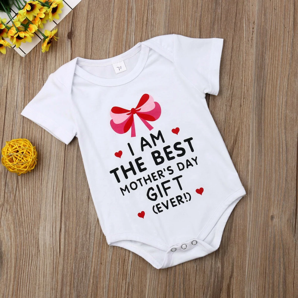 2019 Pudcoco одежда для малышей девочек Боди костюм короткий рукав письмо печати