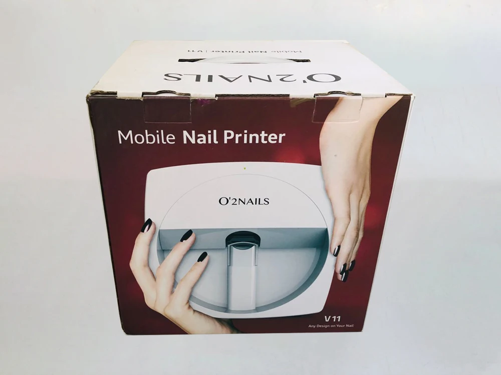 O2Nails V11 принтер для ногтей мобильное оборудование для дизайна ногтей маникюрный салон Интеллектуальный DIY wifi функция управление портативный принтер машина
