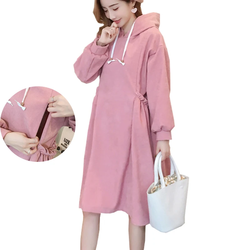 Для беременных для вскармливания толстовки Толстовка Платье Зима Весна груди