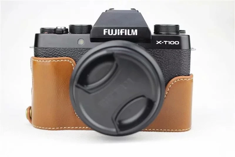 Задняя защитная крышка для фотоаппарата Fujifilm Fuji XT100 из искусственной кожи XT