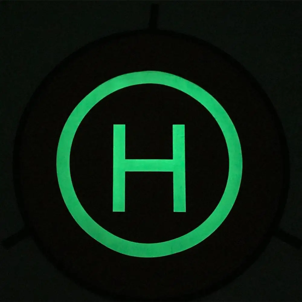 110cm Luminous Посадочная площадка гоночные комплектующие для Дронов 110 см для DJI Spark Mavic Pro быстро складывающийся Универсальный FPV Дрон парковка фартук складывающийся коврик - Цвет: 110cm Luminous
