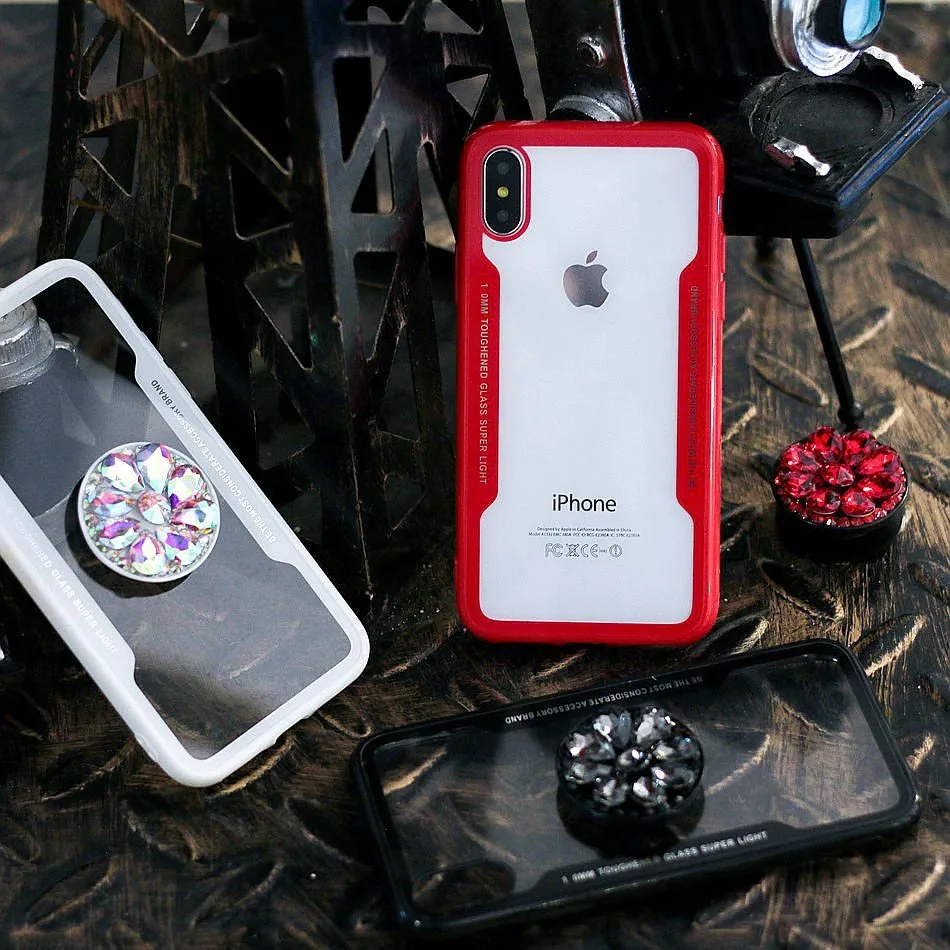 Sycase акриловая задная сторона TPU рамки Гибридный кольца чехол для телефона OPPO A39 A57