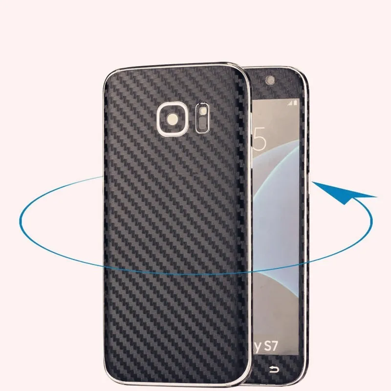 Новые 3D Углеродного Волокна Всего Тела Назад Фильм Наклейки Case Cover Wrap Кожи Для