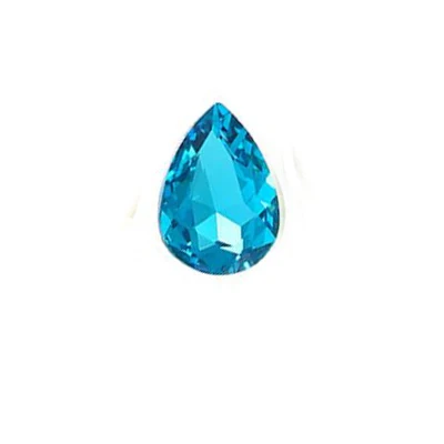 Aquamarine Остроконечные стеклянные стразы каплевидные 10x14 мм 13x18 мм все цвета 50 шт. вечерние украшения на платье склеивающие Стразы для дизайна ногтей - Цвет: Aquamarine