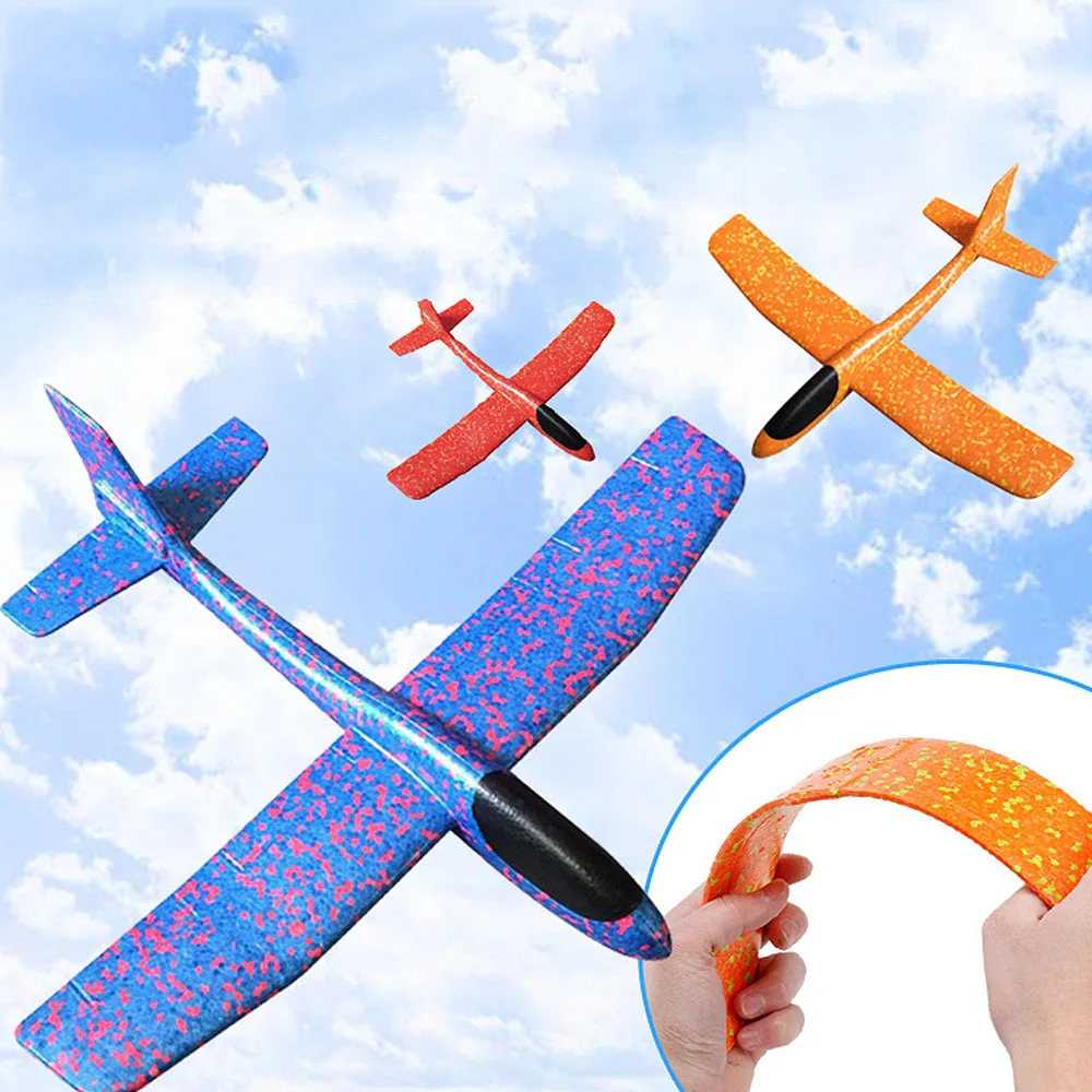 48 см Большой качественный ручной заброс планерный самолет инерционная пена EPP