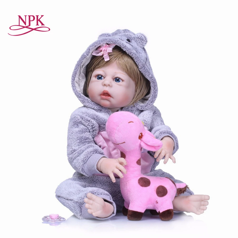 Кукла реборн NPK силиконовая виниловая младенец подходит для купания игрушка
