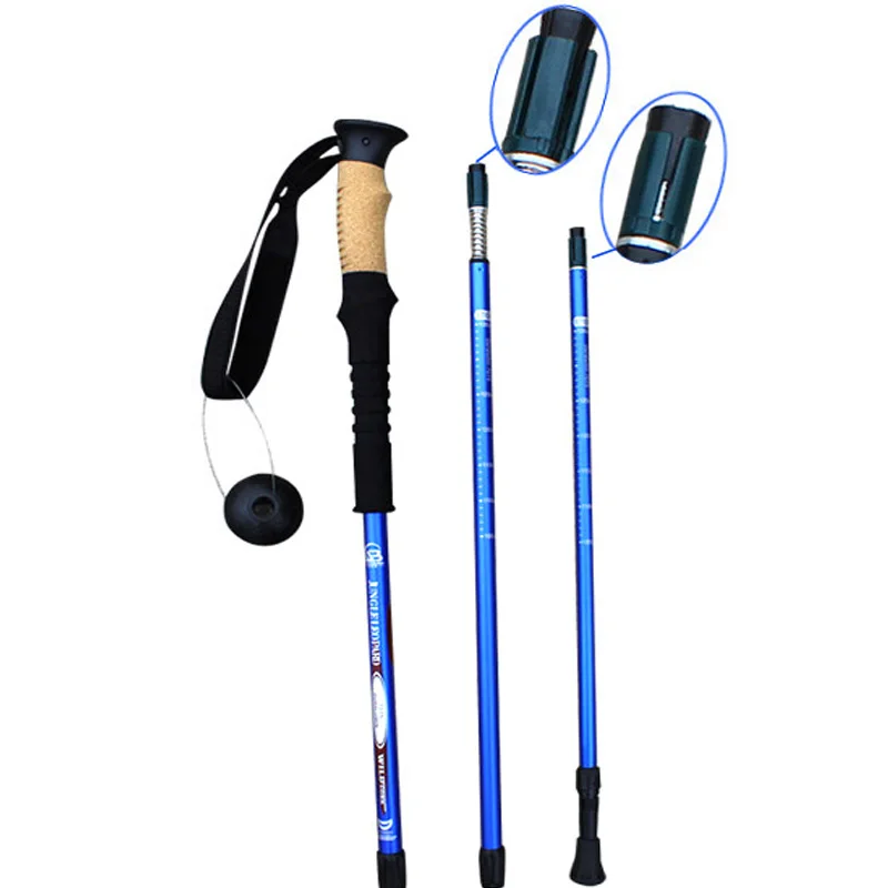 Новинка 3 цвета треккинговый лыж сноуборд палка для ходьбы регулируемый