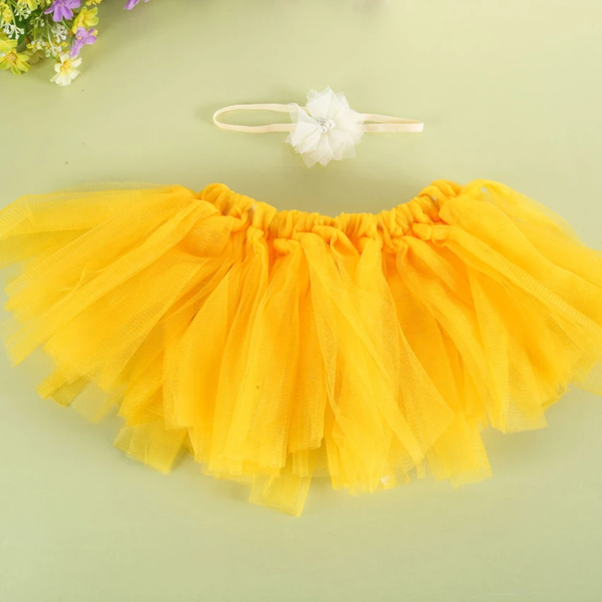 Реквизит для фотосъемки новорожденных детская юбка-пачка повязка на голову