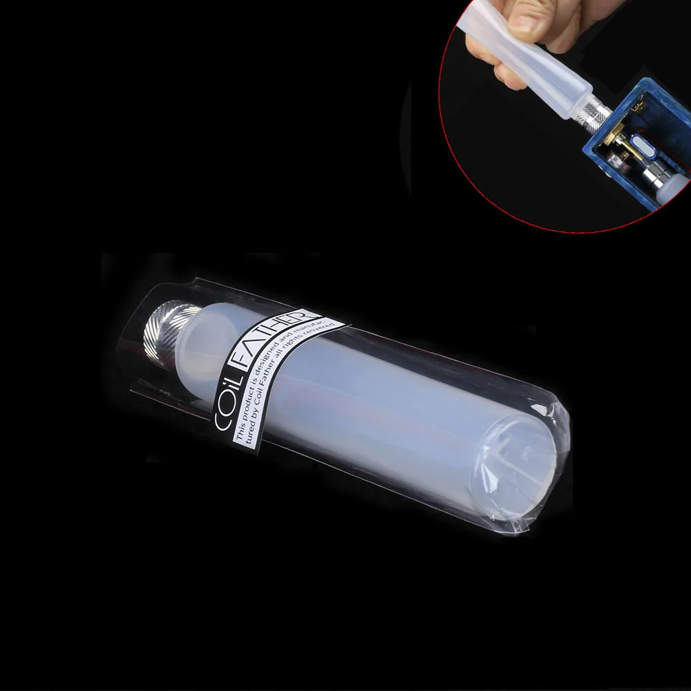 

Coil Father 5pcs Plastic Eliquid Bottle Alum Cap 30ml EJuice Port Long Slim Dropper Bottom Tank Bottle for E-juice Vape