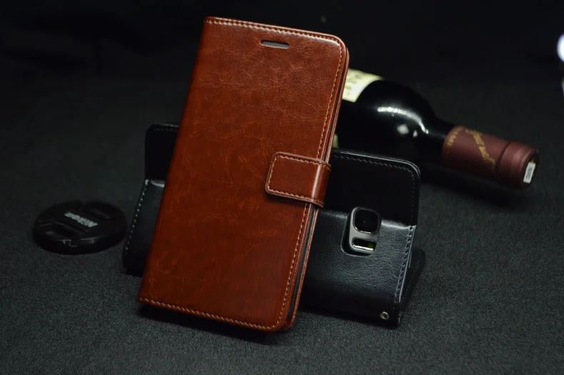 Кожаный чехол с откидной крышкой и подставкой для Samsung Galaxy S7 edge |