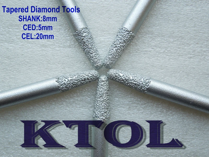 Фрезы диаметром 8 мм со стандартным конусом и хвостовиком инструменты для