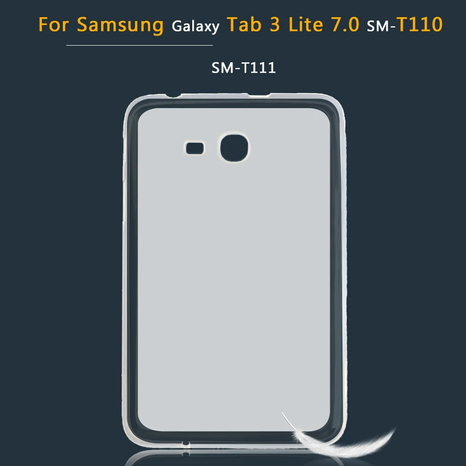 Tab 3 Lite 7.0 T110 Мягкий чехол из ТПУ с принтом "для Samsung Galaxy Tab 3 4 S S2 S3 S4 S6 10,5 10,1 9,7 8,0 7,0 SM-T810 T800 T860 T813 T830 T530 T230 P5200 крышка - Цвет: Tab 3 Lite 7.0 T110