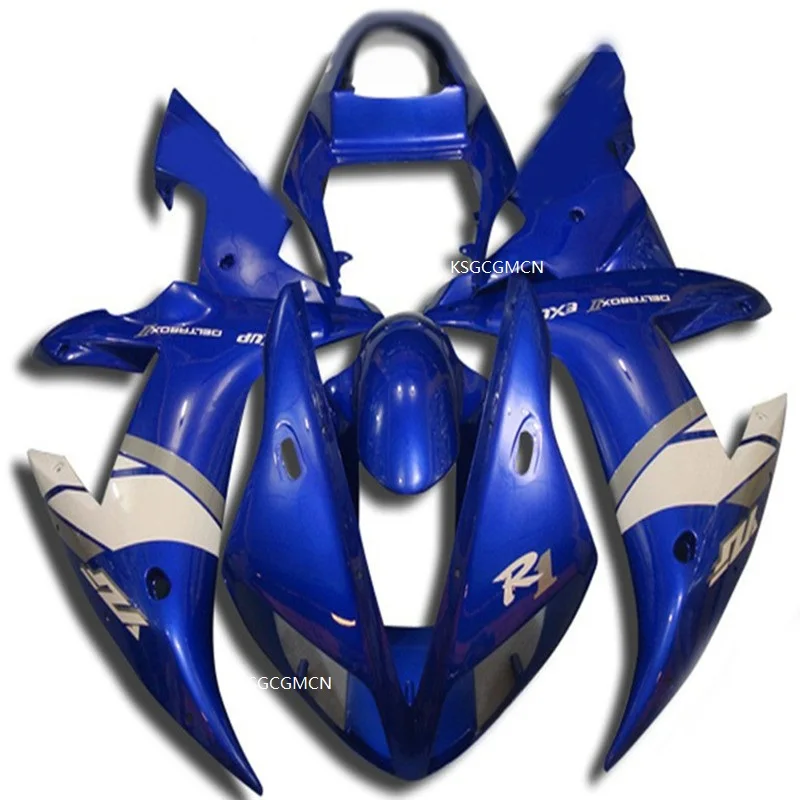 

100% ABS Plastic Full Motorcycle Fairings For Yamaha YZF R1 2002-2003 YZF R1 02-03 Injection Blue white parts
