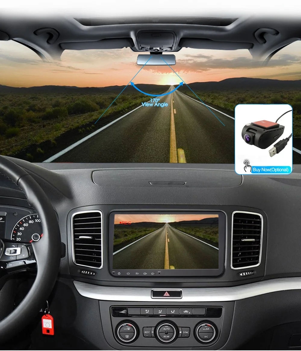 " Android 8.1 GO автомобильный радиоприемник GPS навигатор для Volkswagen Skoda Octavia Golf 5 6 Touareg Passat B6 Jetta polo Tiguan audio WIFI