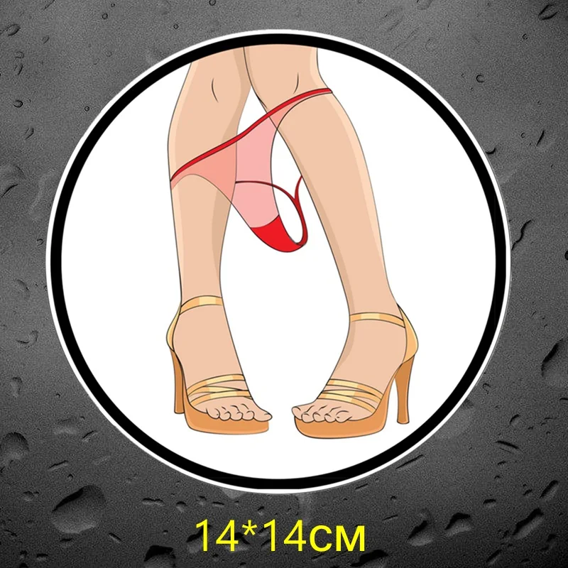 Tri Mishki WCS330 14*14cm girl Panty Dropper car sticker funny colorful auto automobile decals | Автомобили и мотоциклы