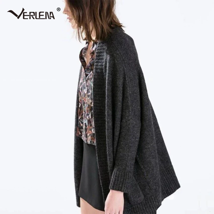 Verlena 2018 пушистый плотный вязаный шерстяной длинный кардиган женский большой