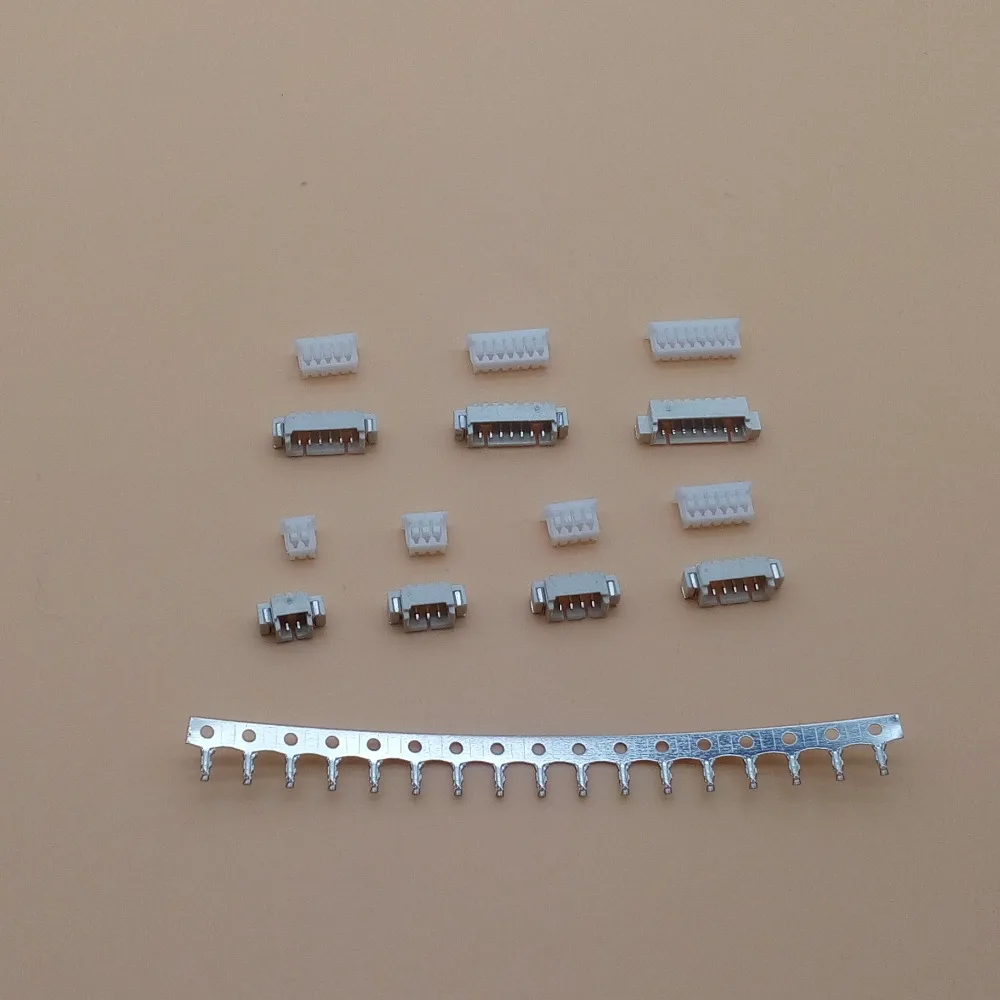 Микро JST 1 25 мм 2-8 контактный горизонтальный тип SMD соединитель штекер x 50