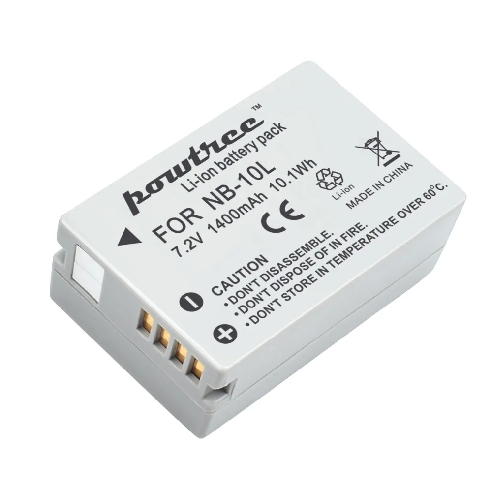 7,2 V 1400 мА/ч, NB-10L NB10L NB 10L батарейный блок для Canon G1X G15 G16 SX40HS SX50HS SX60HS SX40 SX50 SX60 HS Bateria