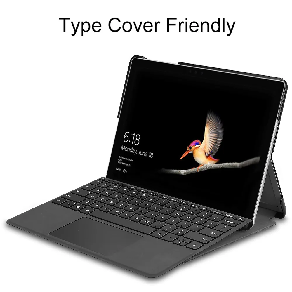 Роскошный PU + кожаный чехол с откидной подставкой для microsoft Surface Go 10 дюймов 2018