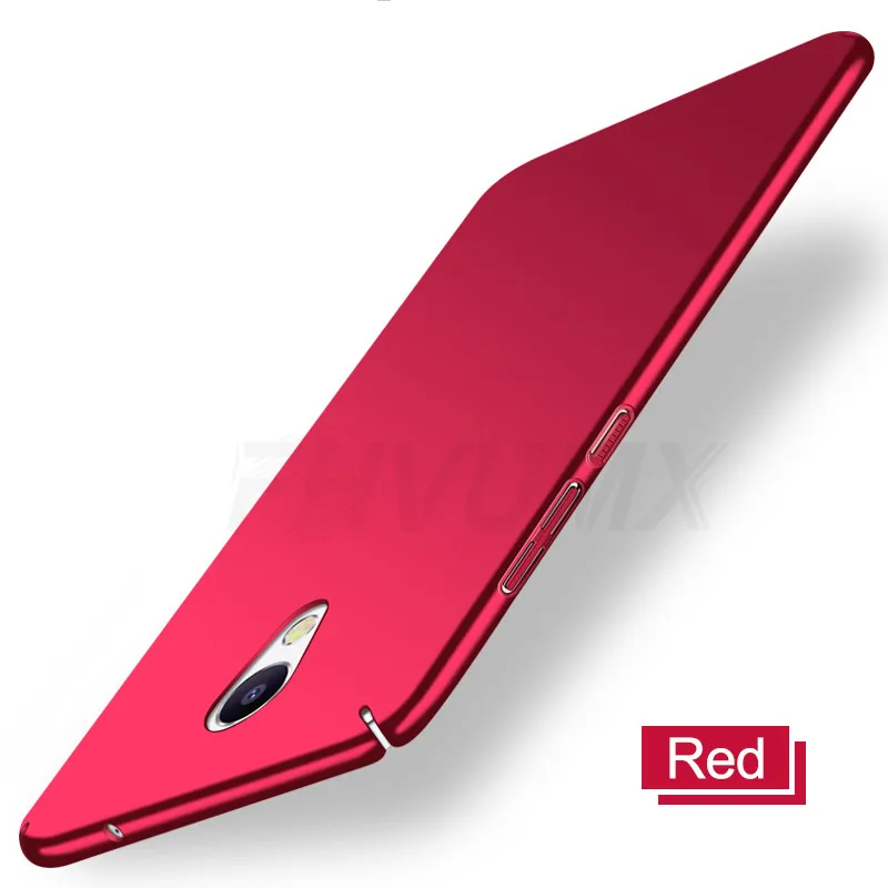 Ультратонкий пластиковый жесткий чехол для телефона s для Meizu M5S M5C M6S M5 M6 Note роскошный матовый чехол для Meizu M15 15 Lite 16 Plus - Цвет: Red