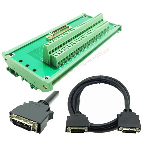 SCSI50 50pin клеммные колодки с 1 м DV0P4360 CN1 I/O кабель для pana-sonic Сервопривод переменного тока SCSI50 SCSI 50 SCSI-50pin модуль