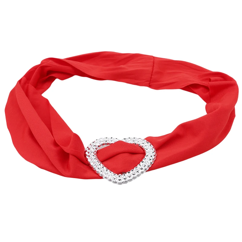 Lycra Leading Knot Chair Belt Royal Blue Spandex With Heart Buckle Universal Wedding Decoration | Дом и сад