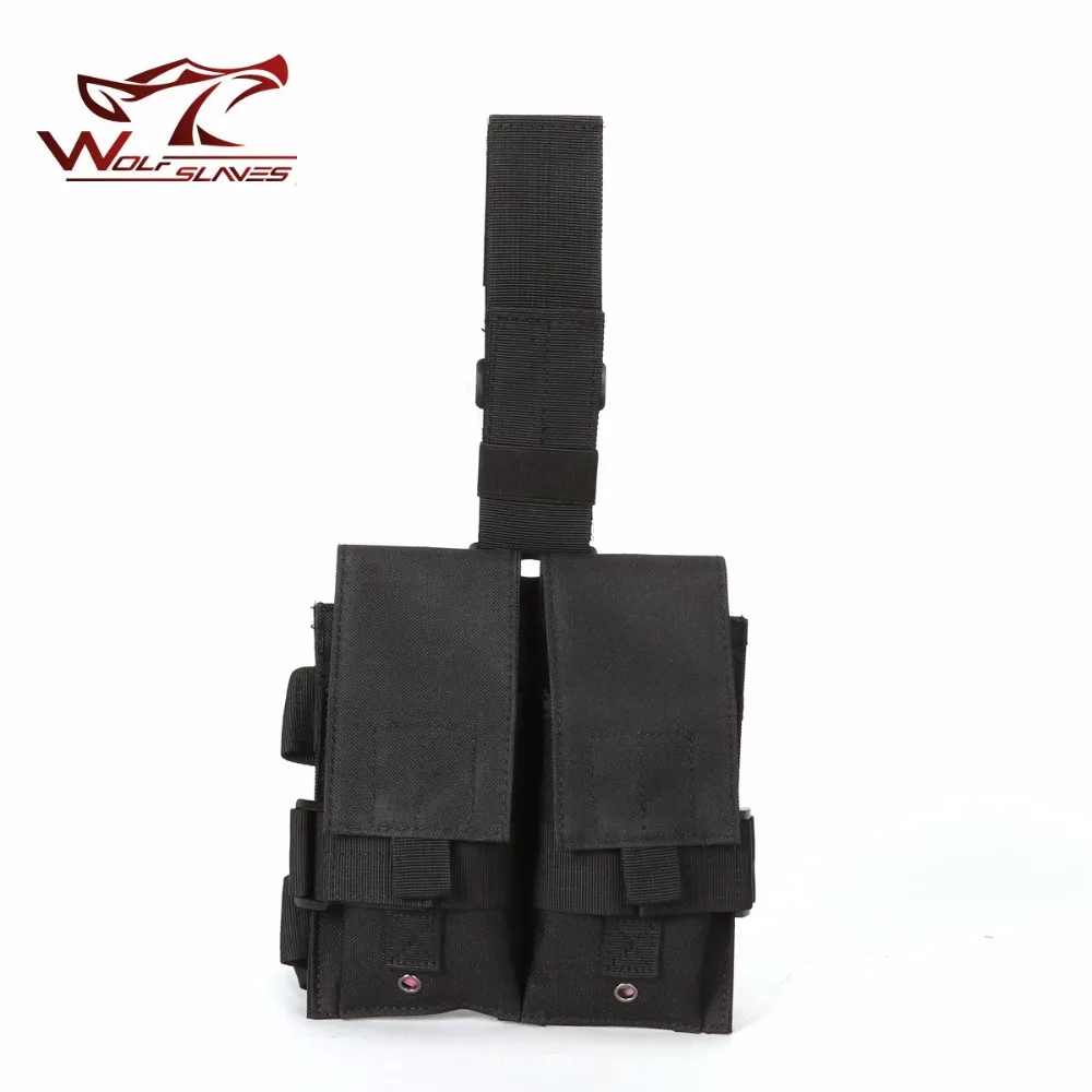 Тактический Двойной M4 5 56 мм подсумок сумка для страйкбола Пейнтбол падения нога