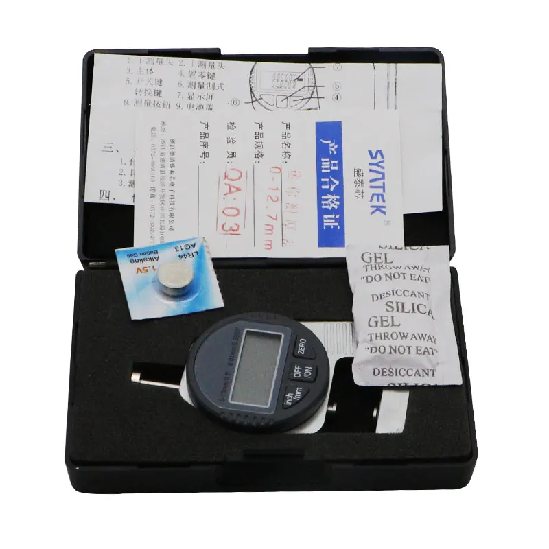Portable Large LCD Electronic Thickness Gauge Mini 0.01 mm Digital Meter 0-12.7 With Small Head | Инструменты