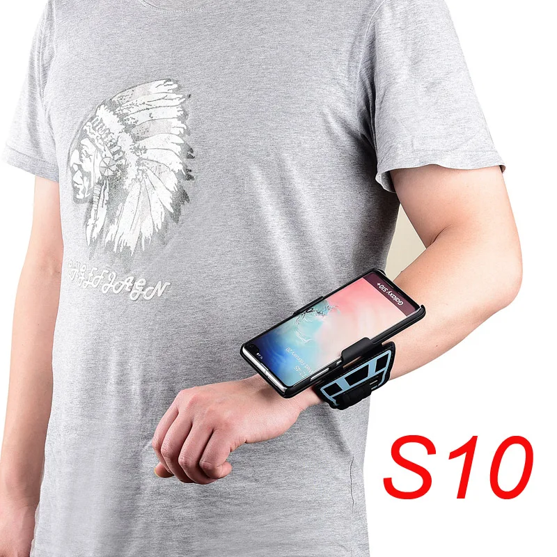 Спортивная повязка на руку браслет чехол для samsung Galaxy S9 S10+ S10 плюс S10E S10 5G Note 9 Note10 мобильного телефона чехол для телефона держатель для телефона на руку - Цвет: Wristband For S10