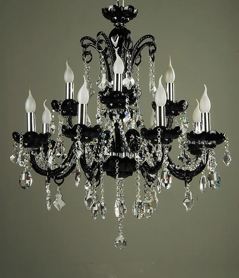 Арт деко Ресторан в винтажном стиле Цвет Черный Хрустальная люстра светильник ing
