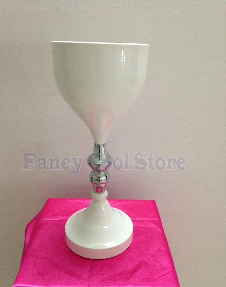 2017 Новый стиль белая свадебная ваза металлическая Цветочная подставка