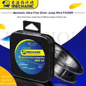 Mechanic FXV009 0,009 мм 200 м сверхтонкая Серебристая Соединительная проволока для iPhone, ремонт чипов материнской платы по отпечатку пальца