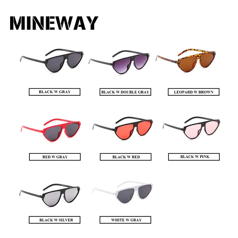 Мужские Разноцветные солнцезащитные очки MINEWAY черные с зеркальным покрытием UV400