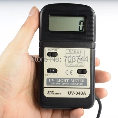 0 1999uw/cm2 2000 19990uW/cm2 290 390nm(UVA UVB) лутронный УФ светильник измеритель освещенности|light