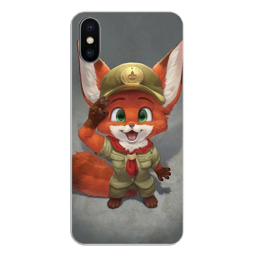 Phone Covers For Xiaomi Redmi 4X S2 3S Note 3 4 5 6 6A Por Pocophone F1 Mi Nick Wilde and Judy Hopps Zootopia Crazy Animal Art |