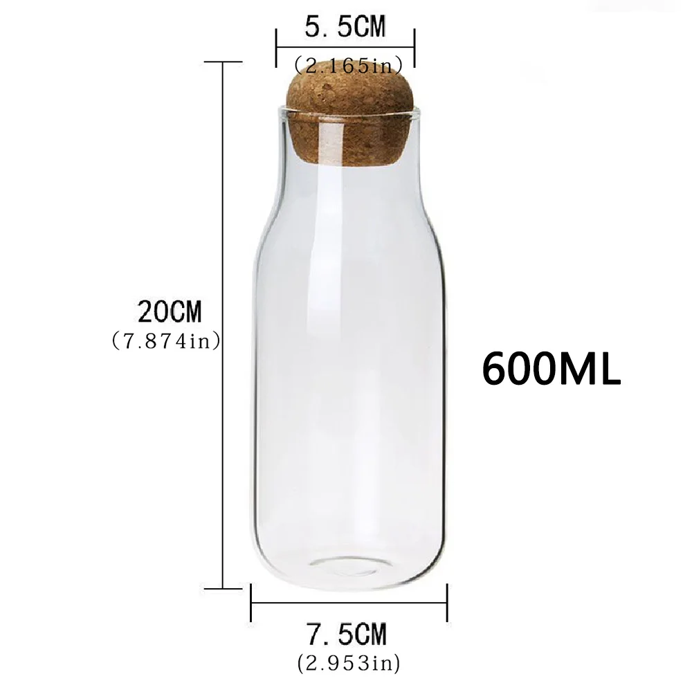 Герметичные стеклянные бутылки для хранения 3 размера банки оптовых продуктов