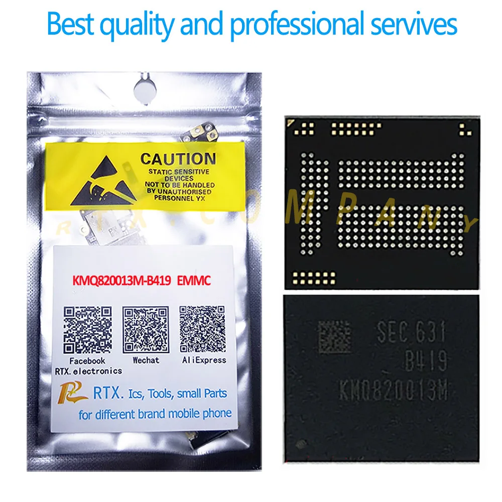 5 шт./лот KMQ820013M B419 для XIAOMI/SAMSUNG мобильный телефон цепи EMMC ИС флэш памяти NAND 16 + BGA211