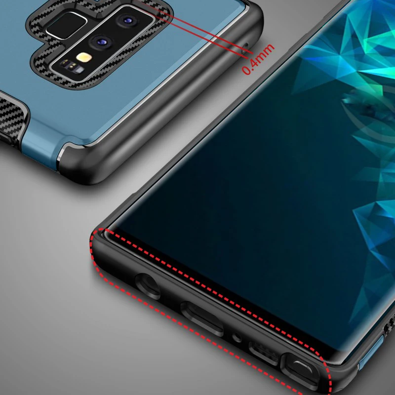 Yeuzoe Модный чехол для Samsung Galaxy Note 9 ударопрочный кронштейн металлический держатель