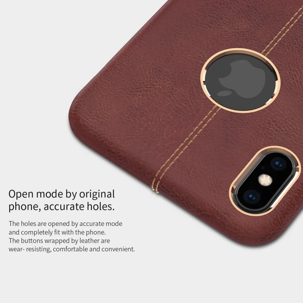 Для iPhone XS Max чехол Nillkin Englon чехол для телефона кожаный чехол для iPhone XS Max XR X Nilkin чехол для телефона
