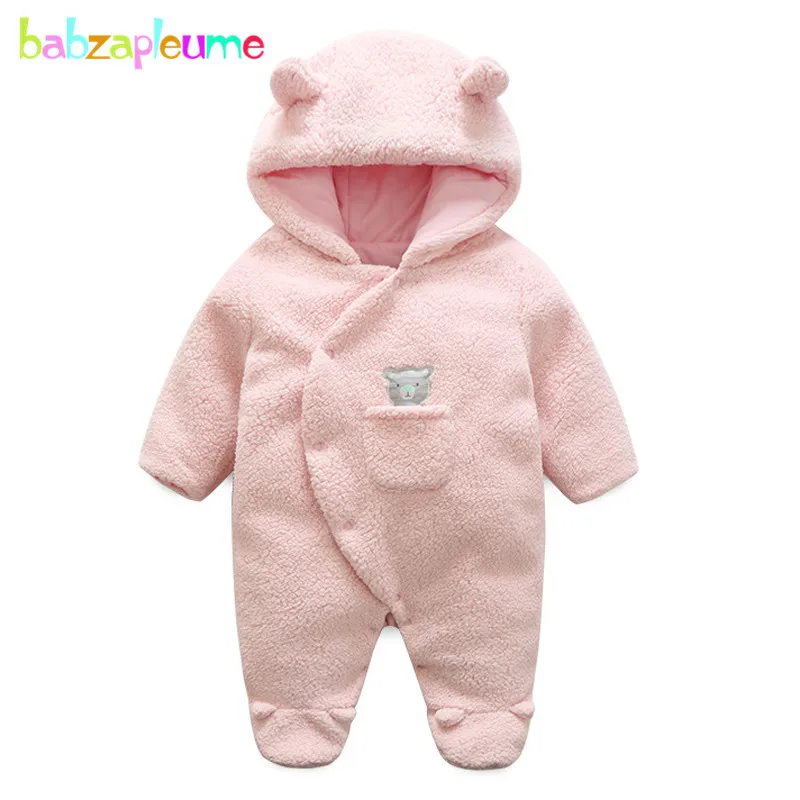 Babzapleume/осенне-зимние комбинезоны для новорожденных одежда маленьких девочек и