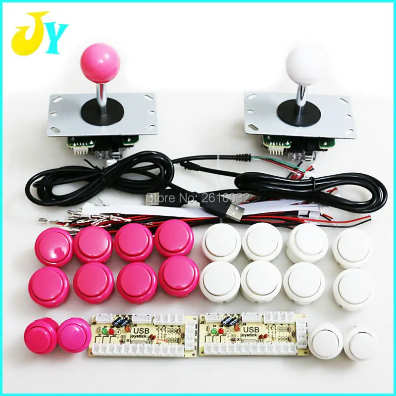 Аркадный маме DIY набор для 2 игроков ПК в аркаду joystck кнопочный интерфейс USB игрока