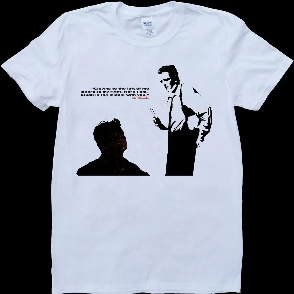 Reservoir Dogs Mr блондинка Плакат Белый индивидуальный заказ футболка|Мужские