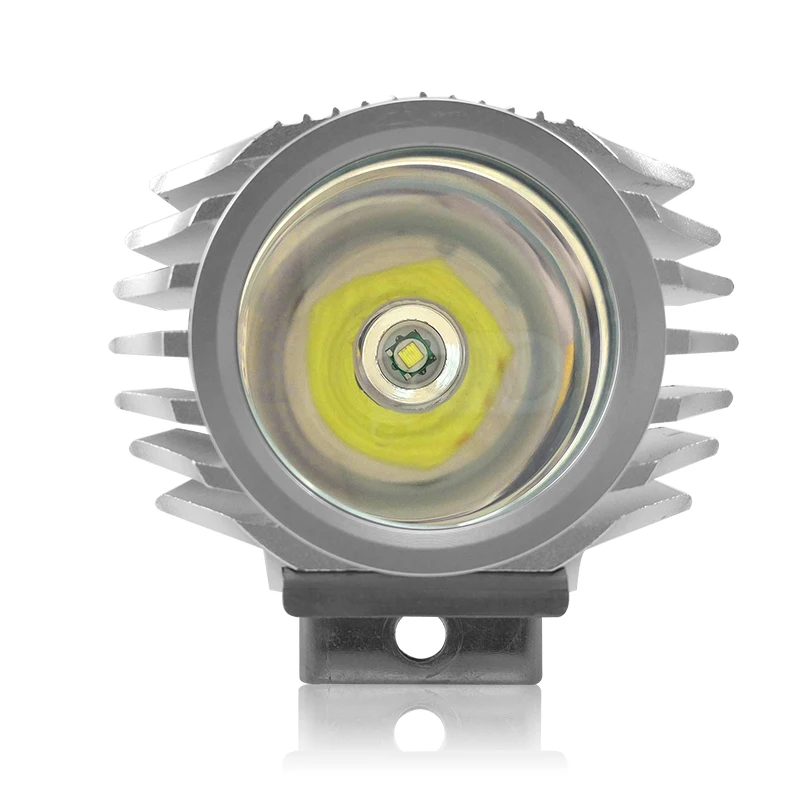 CNSUNNYLIGHT 2 шт. водонепроницаемый Светодиодный прожектор для мотоцикла 6 Вт 1000Lm XML-T6 белый скутер/велосипед Алюминиевый противотуманный DRL налобный фонарь