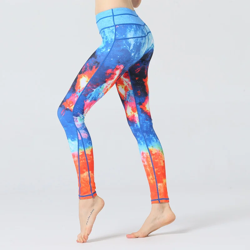Yoga Leggings Sports Pants Women sports clothing trousers Fitness yoga Compression Sport Tights Sportswear gym clothes | Спорт и