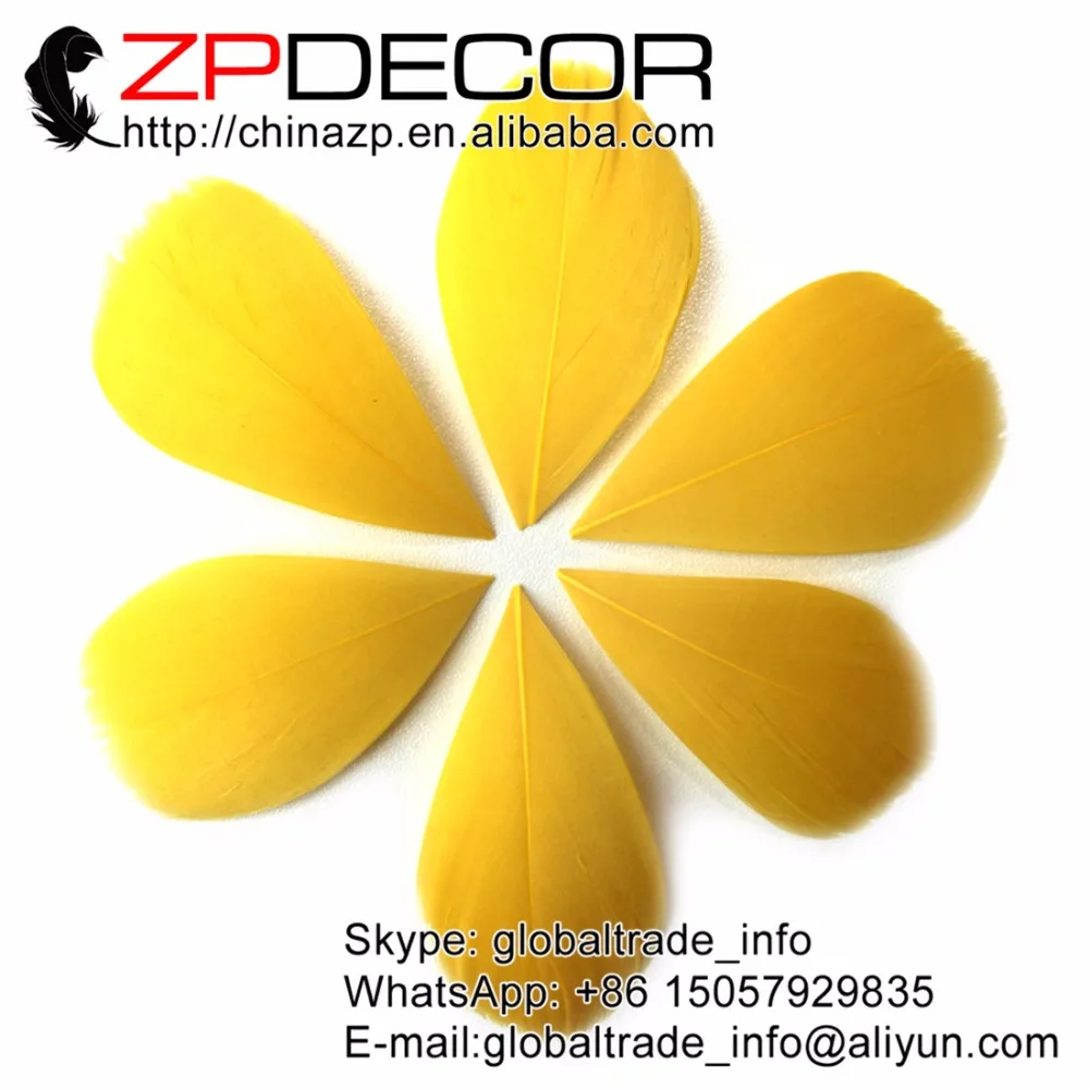 

Zpdecoration 3 ~ 7 см 200 шт./лот модные Обрезанные золотые гусиные перья Nagoire Лепесток для украшения ювелирных изделий своими руками