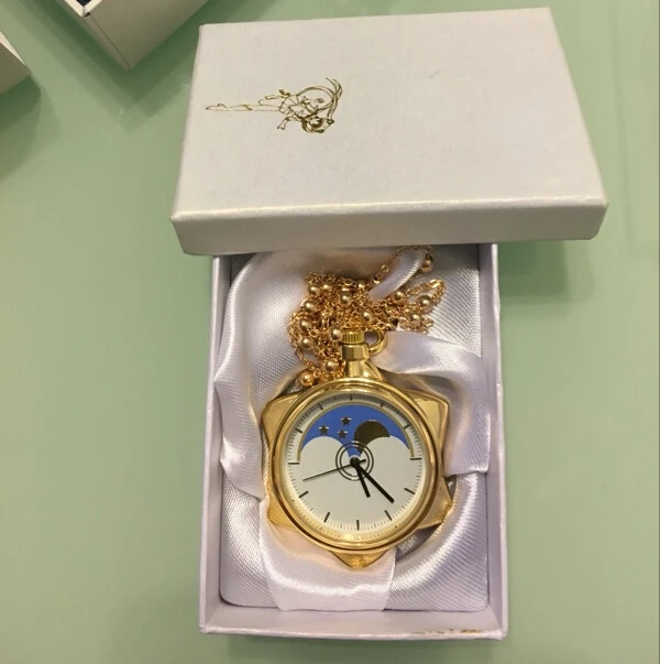 Сейлор Мун карманные часы смокинг с кристаллами маска ожерелье для косплея